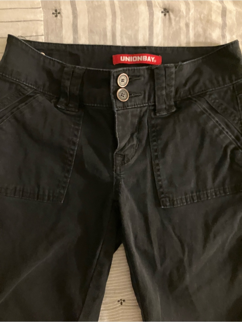 UNIONBAY Black Utility Shorts Size 0